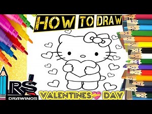 How to draw valentines💝 day step by step easy drawing, painting &coloring for kids&toddlers