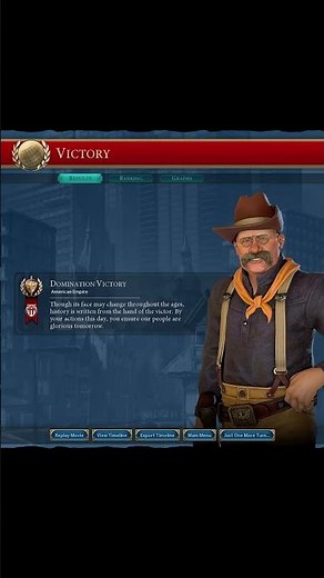 Teddy Roosevelt Conquers the World in 199 Turns #civ6 #deity #domination