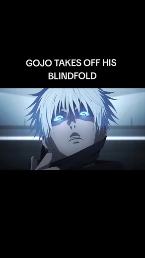 Feral Gojo Surprised Moments | Removing Blindfold Anime Scene