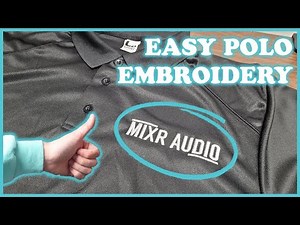 [Quick Demo] Embroidery on 100% polyester polos made EASY!