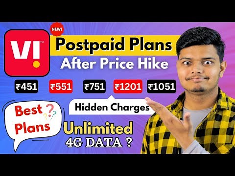 Vi New Postpaid Plans - Unlimited Data, Data Rollover & Hidden Charges [ Detailed Explained ]