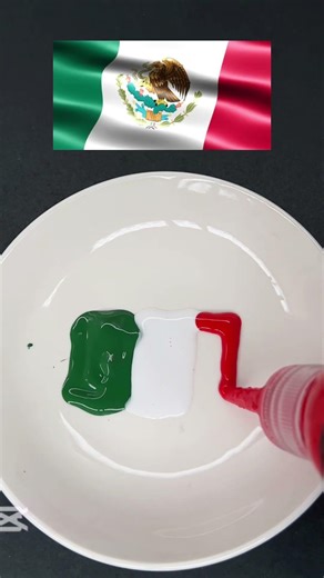 Mexico Colors Blend – Can You Guess the Final Color #mexico #colormixing #shorts