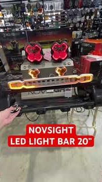 NOVSIGHT LED LIGHT BAR 20” - A new generation spotlight with innovative features. #TDDAUTO