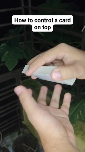 How to Control a card on the top of the deck🪄 #card #magictrick #magic | Magic Bhaiya