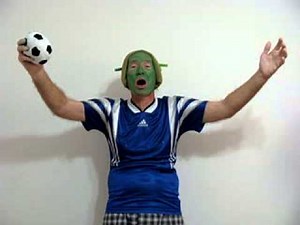?@#^Shrek?@#announces GOAL! at Soccer(football) match;Ray Sipe;Parody