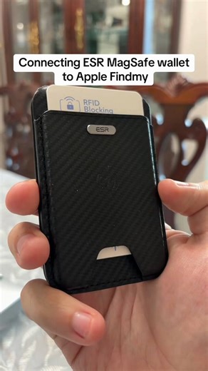 Connecting ESR MagSafe Wallet to Apple Findmy #esr #techtok #findmy #wallet #magsafewallet