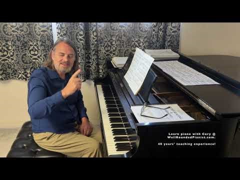 Bach's Invention No. 1 played backwards & upside down (retrograde inversion)