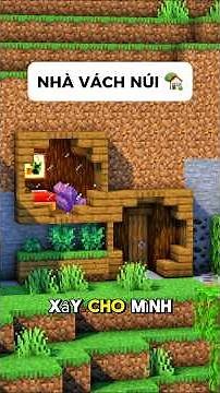 Xây dựng nhà trên vách núi đơn giản trong Minecraft #shorts #minecraftbuilding #minecraftshorts