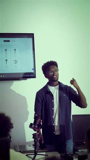 Klick Film & Design School on Instagram: "Students learning how the 3 axis gimbal system really works pan tilt and roll and why mastering balance and movement is more important than just owning gear. In our cinematography class we break down how each axis affects camera stability cinematic motion and storytelling so students can confidently shoot smooth professional footage for films commercials social media and client work. This is hands on learning with real gimbals real cameras and real shoot