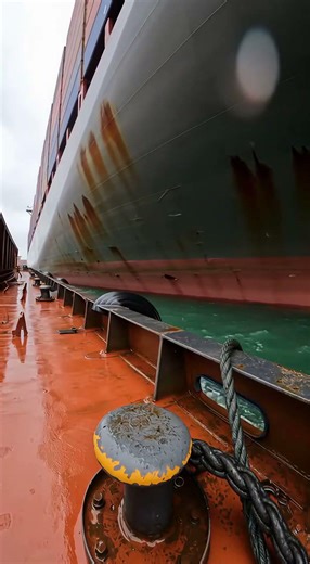 Massive Container Ship Smashes Into Barge In Terrifying Action Camera Footage