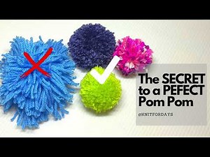 How to make the perfect pom pom every time! Quick Pom Pom Tutorial DIY Pom Pom