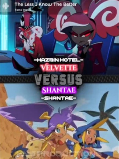 Velvette Vs Shantae | #wisedit #hazbinhotel #shantae #debate
