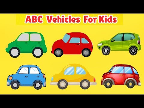 ABC Vehicles for Kids 🚗 | A to Z Vehicle Names | Toddler Learning Video