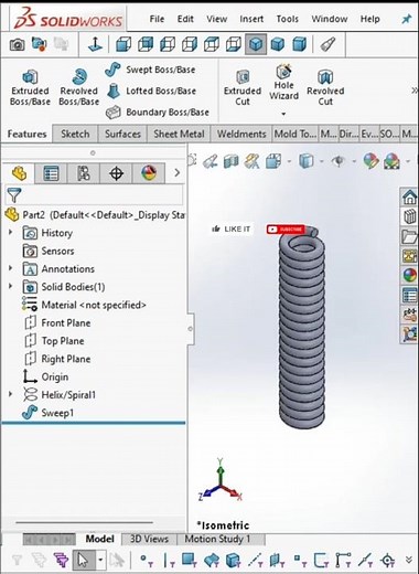 solidworks tutorial for mechanical engineering spring