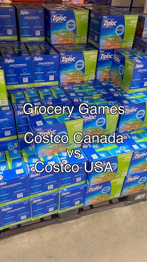Costco Canada vs US -- Ziploc Sandwich Bags #groceryshopping #grocerystore#costco#costcofinds #border #usa #canada | Andy Shen | Facebook