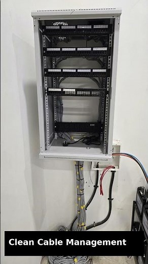 48 Port Patch Panel Rack Setup | Cable Dressing & Labeling