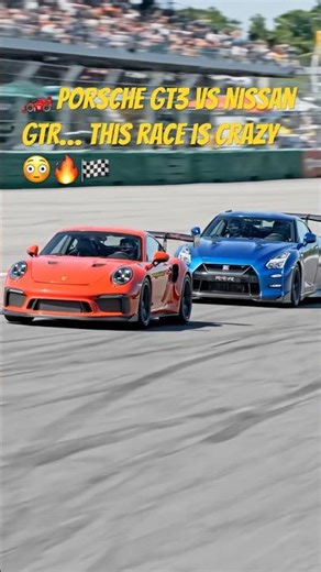 Porsche GT3 vs Nissan GT-R 🏁 Who Wins This INSANE Race? 😱🔥