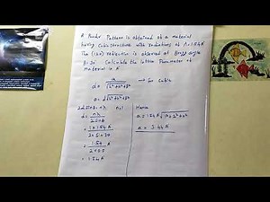 How to calculate lattice parameter cubic system