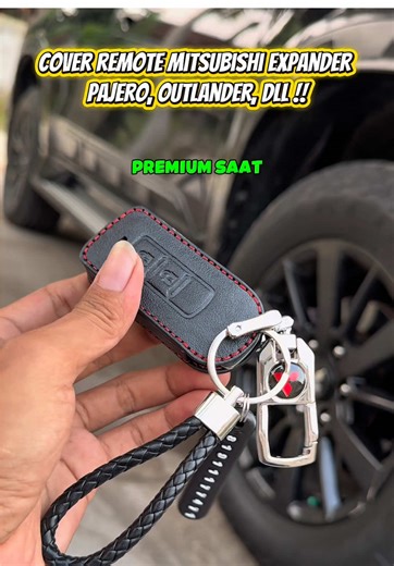 Cover kunci keyless mobil mitsubishi, desain premium, ada jahitan merah yang bikin mewah dan elegant, cocok untuk kunci expander, pajero sport, outlander, mirage, dll ‼️ #sarungkuncimitsubishi #coverkuncimitsubishi #coverkuncipajerosport #coverkunciexpander