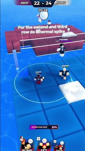 How to hit all your shots in Spleef | Volleyball Legends | #fyp #trendingvideo #roblox #popular