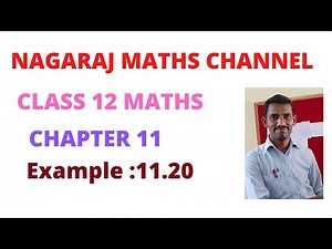 12th Maths|| Example:11.20|| Chapter 11
