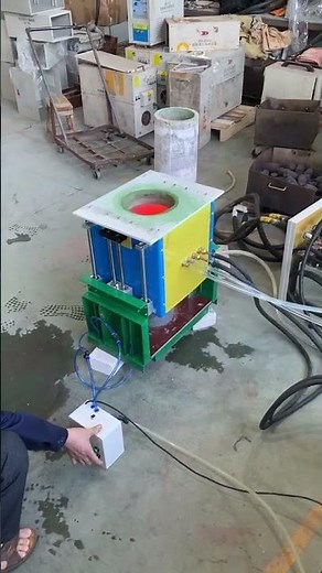 Auto Push out Electric Induction Melting Furnace | Safe & Efficient Metal Melting