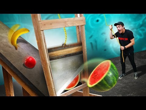 Cutting Things With A Guillotine Challenge!