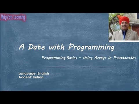 Programming Basics – Using Arrays in Pseudocodes