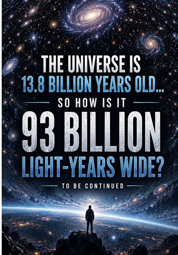 13.8 billion years old. Roughly 93 billion light years across. 🌌 It sounds impossible until you understand what happened while that ancient light was travelling. The next reel reveals the answer. 👀 #Universe #Cosmology #Space #Astronomy #Science