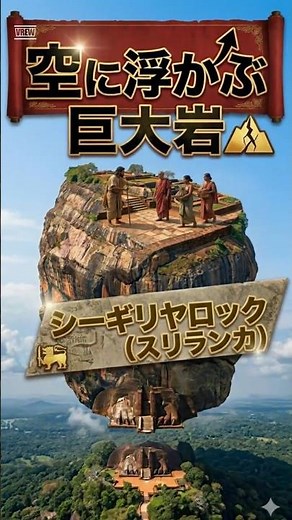 【空に浮かぶ巨大岩】 シーギリヤロック（スリランカ）
