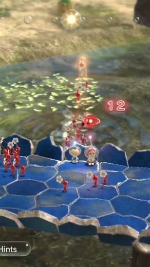 I teach the pikmins how to swim in pikmin 3 #pikmin #pikmin3 #funny