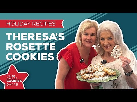 Holiday Cooking & Baking Recipes: Theresa's Rosette Cookies Recipe | 8th Day of Christmas Cookies