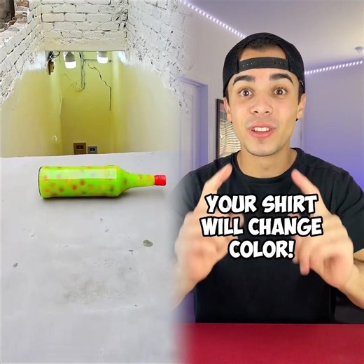 Your shirt will change color!