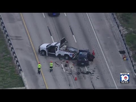 Driver slams into road ranger on Sawgrass Expressway in Coral Springs; 3 hurt