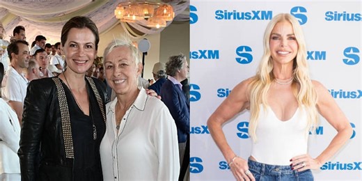 Martina Navratilova & actress wife Julia Lemigova enjoy fun reunion with Real Housewives co-star Alexia Nepola at Miami GP