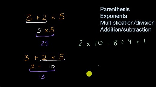 Order of operations introduction