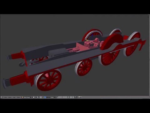 Furness Railway K2 w/ Stephenson valve gear [Stephenson Steuerung] Animation