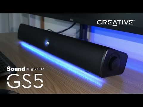 Sound Blaster GS5 - SuperWide™ 技術搭載の多機能RGB ゲーミング サウンドバー
