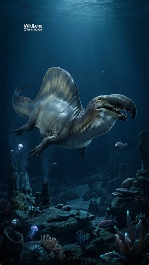 The Sea Monster with an Elephant’s Trunk: Spinofaarus 🌊🐘 Do you know that prehistoric oceans were home to some of the strangest "hybrids" nature ever produced? Meet Spinofaarus, a marine creature that looked like a cross between a Spinosaurus and an elephant. Living millions of years ago, it used its massive dorsal sail for stability and its bizarre, trunk-like snout to sift through the seafloor for food. This specialized anatomy allowed it to hunt in deep, murky waters where other predators s