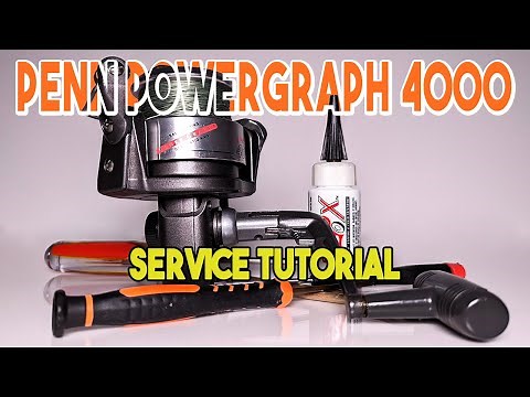 Penn Powergraph 4000 - How to take apart, service & reassemble - Fishing reel repair