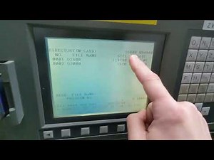 Transfer program from memory card on FANUC Oi-MC
