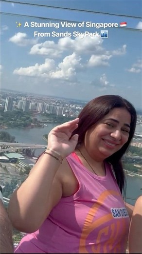 The best way to see Singapore 🏙️✨ #Singapore #TravelShorts #Skyline