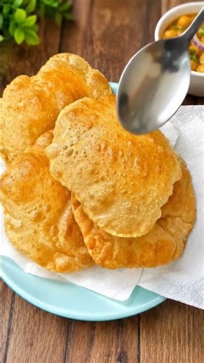 #luckyskitchen poori with chenna dal curry @luckyskitchenf-30