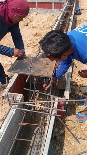 How to install column plate #sitework #excavator #fyp