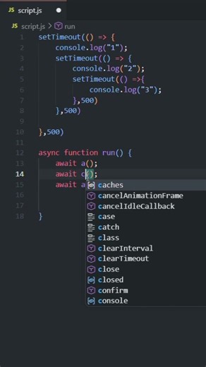 call back hell solution✅️🚀#viral #coding #shorts #viralshort #codingshorts #programming #developer