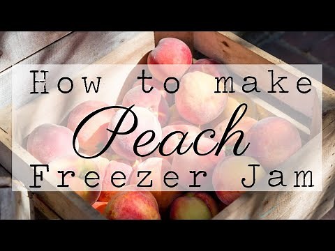 Homemade Peach Freezer Jam | No cookin' required!