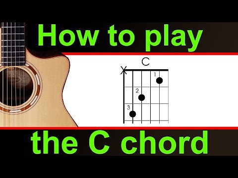 how to play the C major chord. How to play 'C' on the guitar.