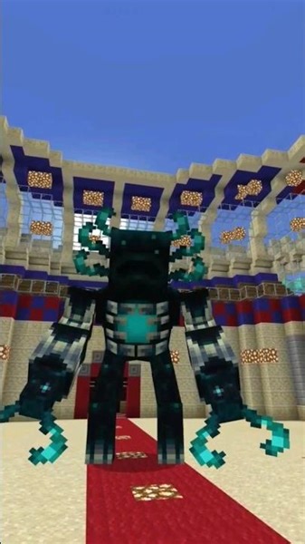 THIS mutant WARDEN is SCARY / HYBRID WARDEN vs MUTANT IRON GOLEM! #minecraft #bedrock #mutantmobs