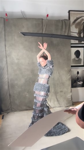 Christian Siriano on Instagram: "Probably one of the most incredible days ever shooting a collection with @richardphibbs and @cocorocha Oh and @madonna of course!"