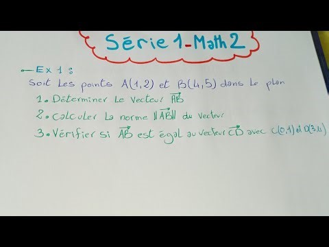 Série 1 MATHÉMATIQUES 2 ENS/ESEF/FSE S2 PRIMAIRE